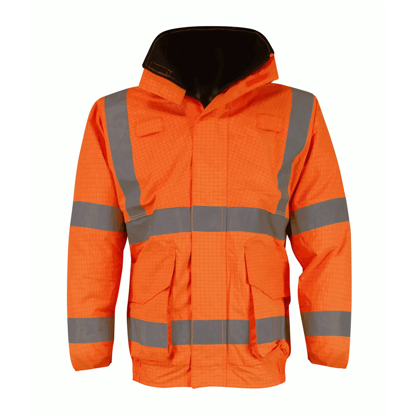 Geyser: Hydra Matrix Bomber Jacket Orange